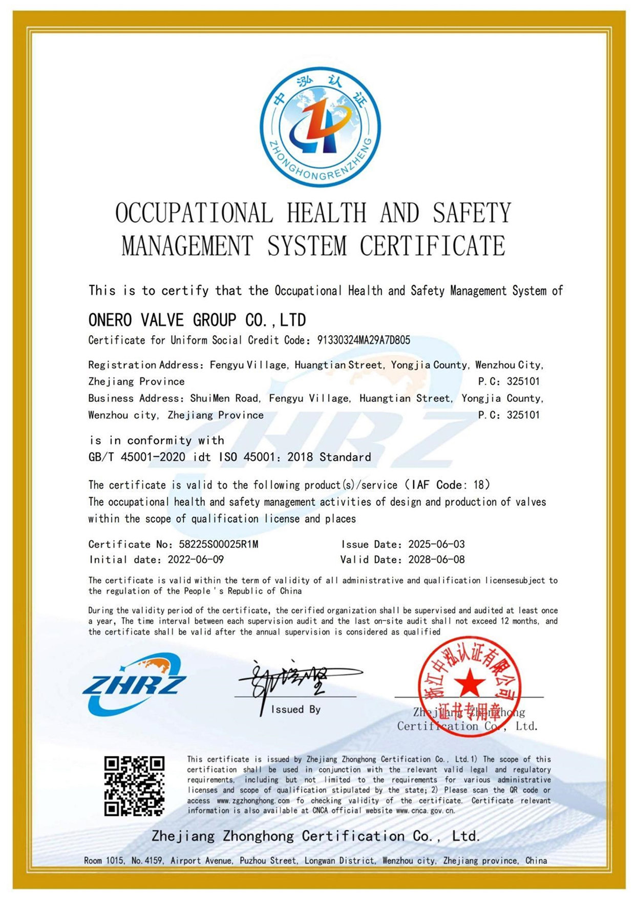 Certificates